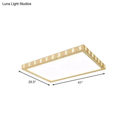 DecorBites™ DecorBites™ Minimalist LED White Flushmount Lamp - Ceramics Rectangular Flush Mounted Light