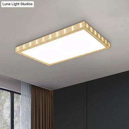 DecorBites™ DecorBites™ Minimalist LED White Flushmount Lamp - Ceramics Rectangular Flush Mounted Light