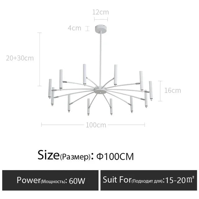 Minimalist Metal G9 Pendant Chandelier - Decorbites