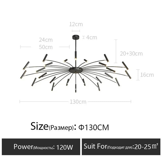 Minimalist Metal G9 Pendant Chandelier - Decorbites