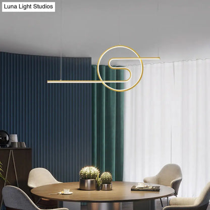 ديكوربايتس™ مصباح LED معدني معلق بسيط لغرفة الطعام وجزيرة المطبخ