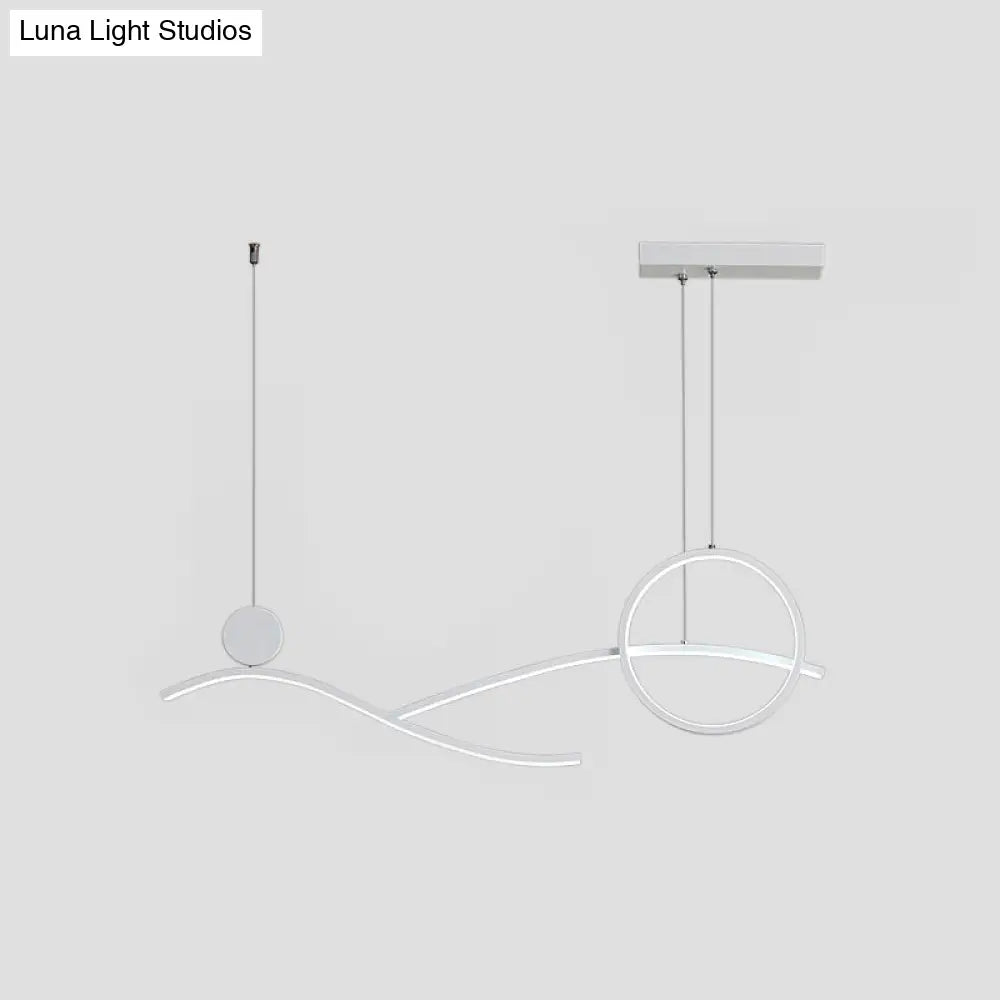 ديكوربايتس™ مصباح LED معدني معلق بسيط لغرفة الطعام وجزيرة المطبخ