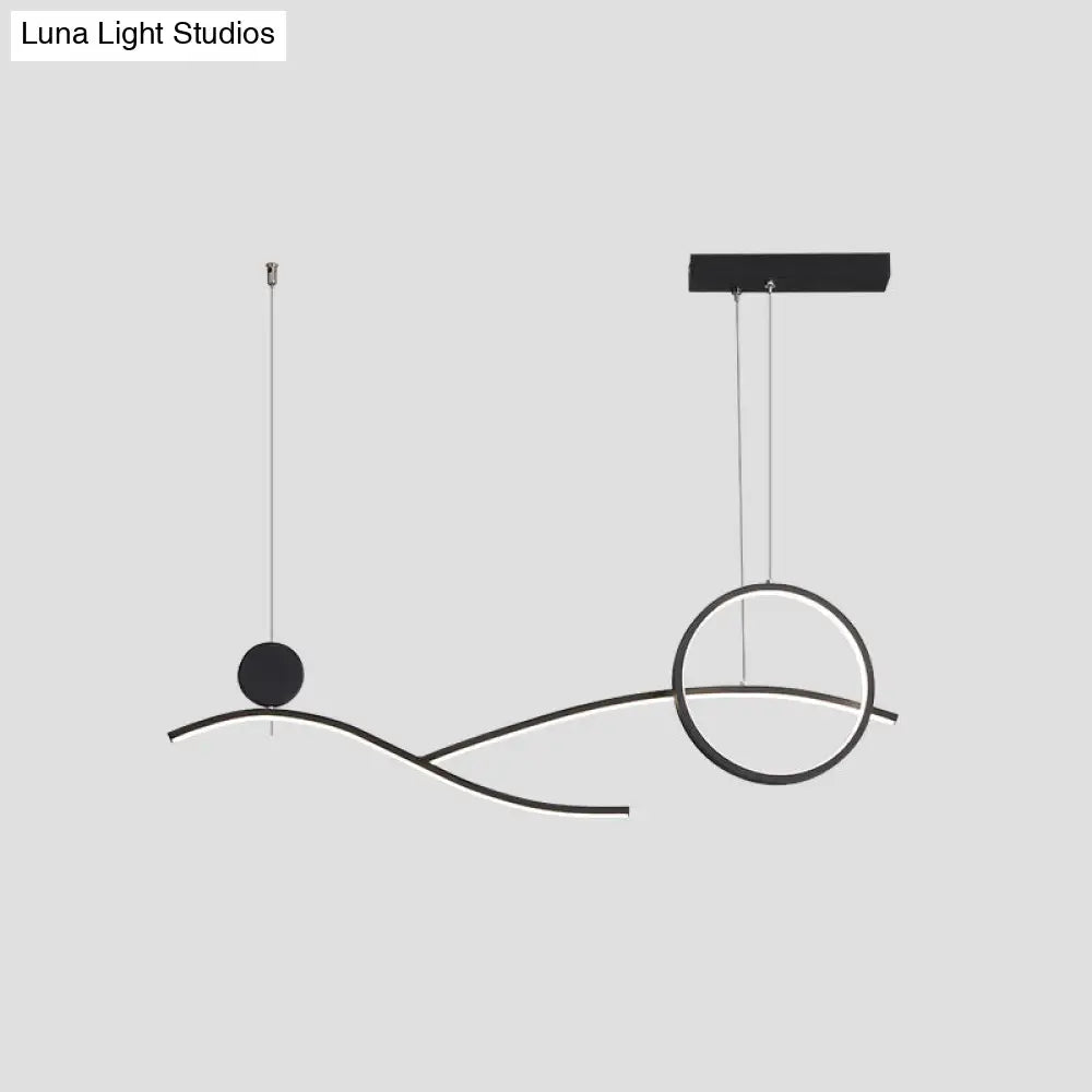 ديكوربايتس™ مصباح LED معدني معلق بسيط لغرفة الطعام وجزيرة المطبخ