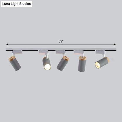 DecorBites™ DecorBites™ Minimalist Metal LED Track Lamp - Tube Shape for Bedroom Ceiling Lighting