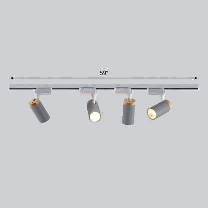 DecorBites™ DecorBites™ Minimalist Metal LED Track Lamp - Tube Shape for Bedroom Ceiling Lighting