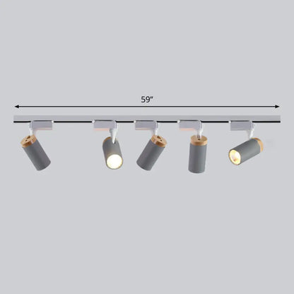 DecorBites™ DecorBites™ Minimalist Metal LED Track Lamp - Tube Shape for Bedroom Ceiling Lighting