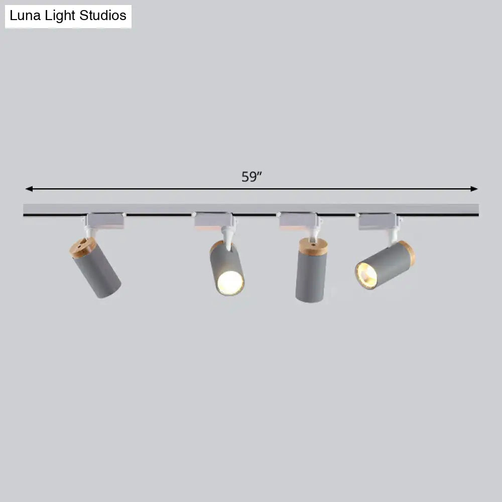 DecorBites™ DecorBites™ Minimalist Metal LED Track Lamp - Tube Shape for Bedroom Ceiling Lighting