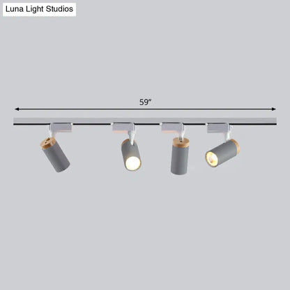DecorBites™ DecorBites™ Minimalist Metal LED Track Lamp - Tube Shape for Bedroom Ceiling Lighting