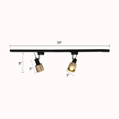 DecorBites™ DecorBites™ Minimalist Metal Semi Flush Mount Track Lighting Fixture for Living Room - Grenade Spotlight