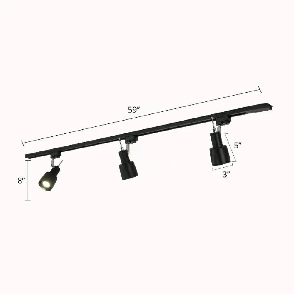 DecorBites™ DecorBites™ Minimalist Metal Semi Flush Mount Track Lighting Fixture for Living Room - Grenade Spotlight