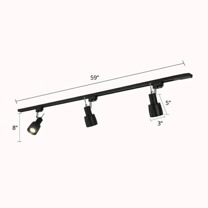 DecorBites™ DecorBites™ Minimalist Metal Semi Flush Mount Track Lighting Fixture for Living Room - Grenade Spotlight