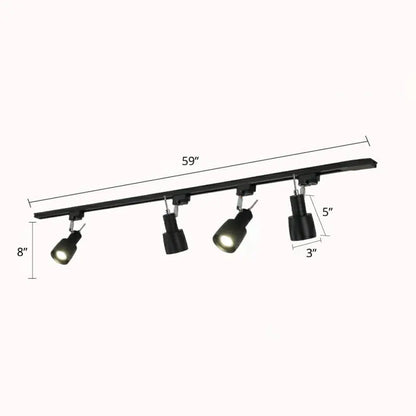 DecorBites™ DecorBites™ Minimalist Metal Semi Flush Mount Track Lighting Fixture for Living Room - Grenade Spotlight