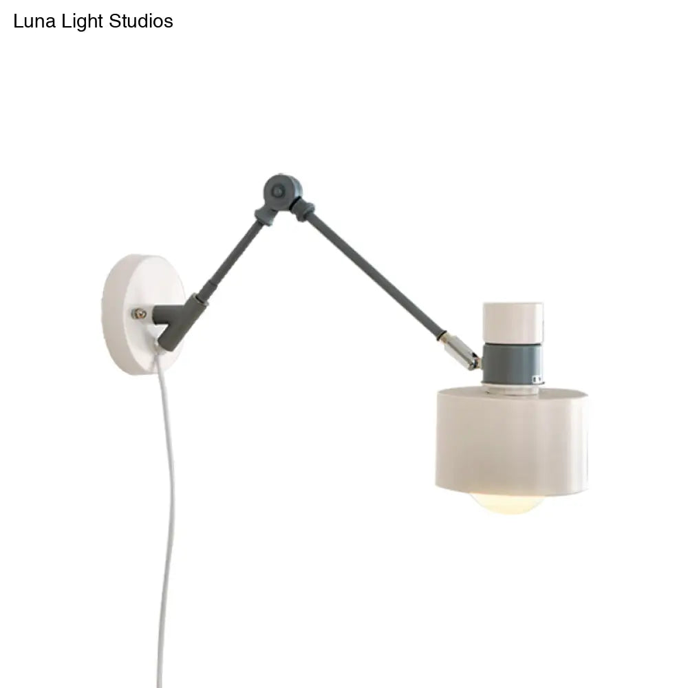 DecorBites™ DecorBites™ Minimalist Metal Wall Sconce Grey Lighting for Living Room - 5.5"/6"/7" with 1 Head