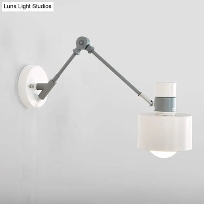 DecorBites™ DecorBites™ Minimalist Metal Wall Sconce Grey Lighting for Living Room - 5.5"/6"/7" with 1 Head