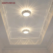 Two minimalist banmeng metallic dimmable led ceiling lights with geometric patterns and warm glow decorbites led ceiling