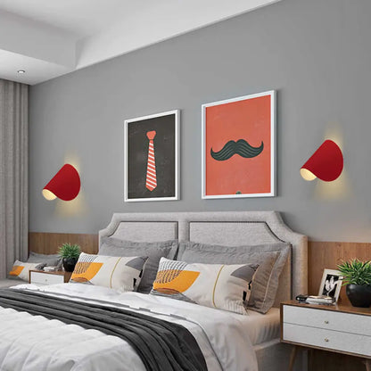 DecorBites™ DecorBites™ Minimalist Metallic LED Curved Wall Light for Living Room