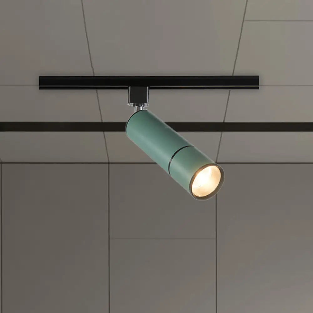 DecorBites™ DecorBites™ Minimalist Pipe LED Ceiling Light in Green/Black for Restaurants - Semi Flush Mount