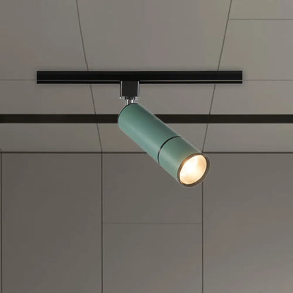 DecorBites™ DecorBites™ Minimalist Pipe LED Ceiling Light in Green/Black for Restaurants - Semi Flush Mount