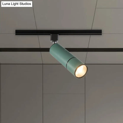 DecorBites™ DecorBites™ Minimalist Pipe LED Ceiling Light in Green/Black for Restaurants - Semi Flush Mount