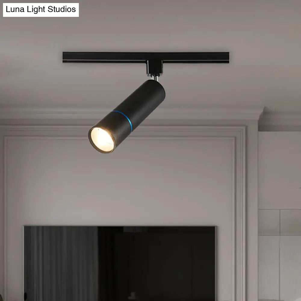 DecorBites™ DecorBites™ Minimalist Pipe LED Ceiling Light in Green/Black for Restaurants - Semi Flush Mount