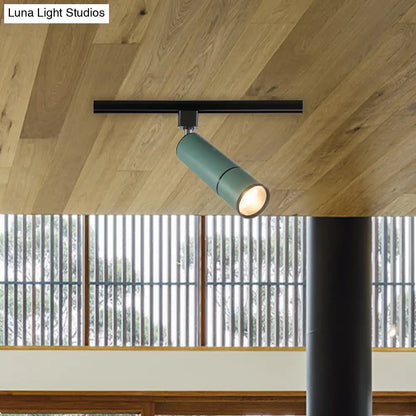 DecorBites™ DecorBites™ Minimalist Pipe LED Ceiling Light in Green/Black for Restaurants - Semi Flush Mount