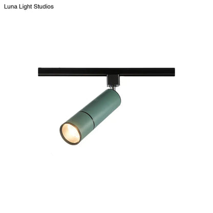 DecorBites™ DecorBites™ Minimalist Pipe LED Ceiling Light in Green/Black for Restaurants - Semi Flush Mount