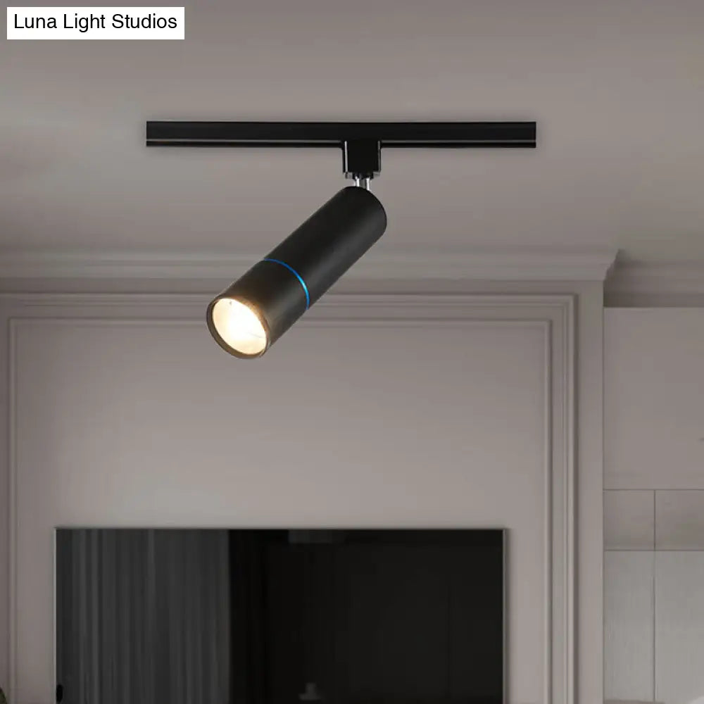 DecorBites™ DecorBites™ Minimalist Pipe LED Ceiling Light in Green/Black for Restaurants - Semi Flush Mount