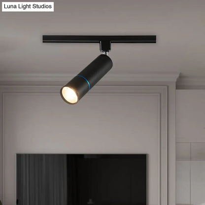 DecorBites™ DecorBites™ Minimalist Pipe LED Ceiling Light in Green/Black for Restaurants - Semi Flush Mount