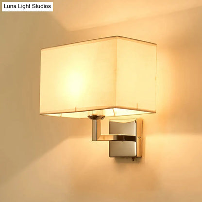 DecorBites™ DecorBites™ Minimalist Rectangular Fabric Wall Lamp - 1 Head, Ideal for Bedroom Lighting