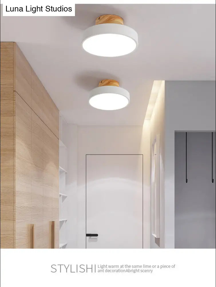 DecorBites™ DecorBites™ Minimalist Round Flush Mount Ceiling Light - Acrylic Chandelier for Bedroom