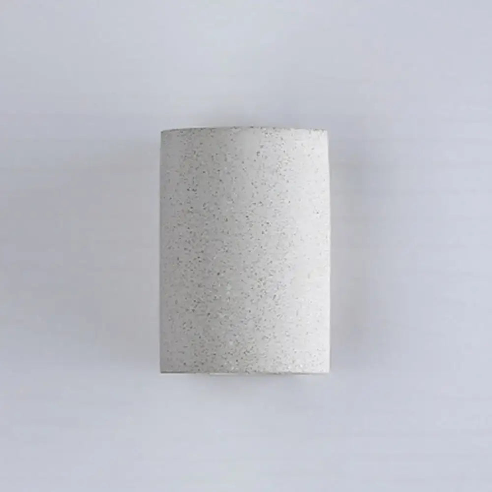 Minimalist speckled concrete led wall light with matte finish and rectangular form for living room wall light use