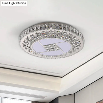 DecorBites™ DecorBites™ Minimalist Stainless Steel LED Pendant Light with Crystal Design