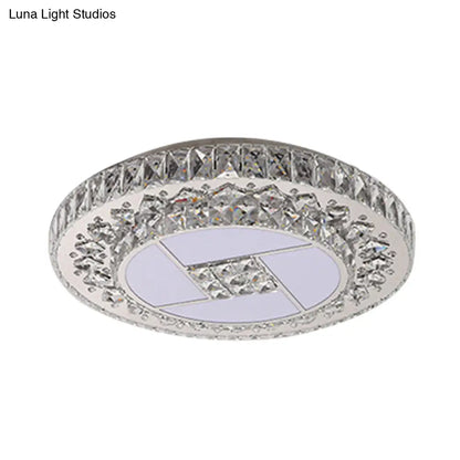 DecorBites™ DecorBites™ Minimalist Stainless Steel LED Pendant Light with Crystal Design