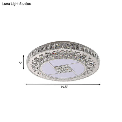 DecorBites™ DecorBites™ Minimalist Stainless Steel LED Pendant Light with Crystal Design