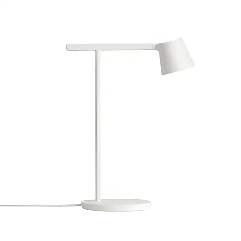 White minimalist desk lamp with sleek matte finish as decorbites adjustable nordic desk for bedroom light decor