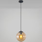 Minimalist Transparent Glass Ball Pendant Light with 39" Hanging Wire