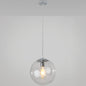 Minimalist Transparent Glass Ball Pendant Light with 39" Hanging Wire