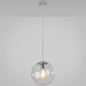 Minimalist Transparent Glass Ball Pendant Light with 39" Hanging Wire