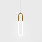 Minimalist U-Shaped Acrylic LED Ceiling Pendant Light Fixture for Living Room