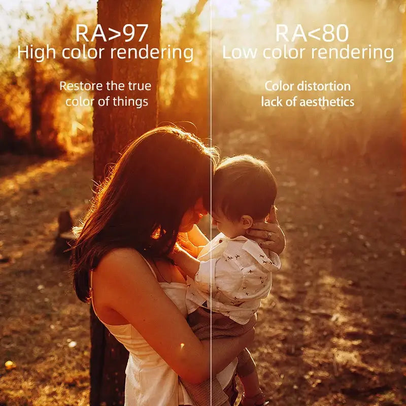 A woman in a white dress holding a baby under warm light from a minimalist white ceramic decorbites adjustable pendant light