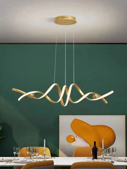 Minimalist White Linear LED Pendant Light - Decorbites