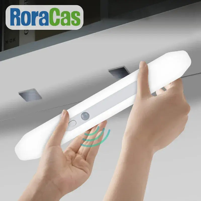 Minimalist white roracas smart sensor night light with motion sensor and smooth plastic finish for bedroom decorbites led motion use