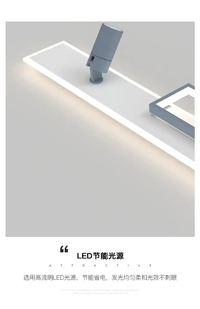 Minimalist white rectangular corridor spotlight ceiling light with sleek gray fixture and clean white LED illumination decorbites ceiling light