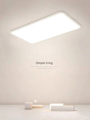 Minimalist white ultra thin led ceiling light with clean edges and modern design for living room decorbites led ceiling