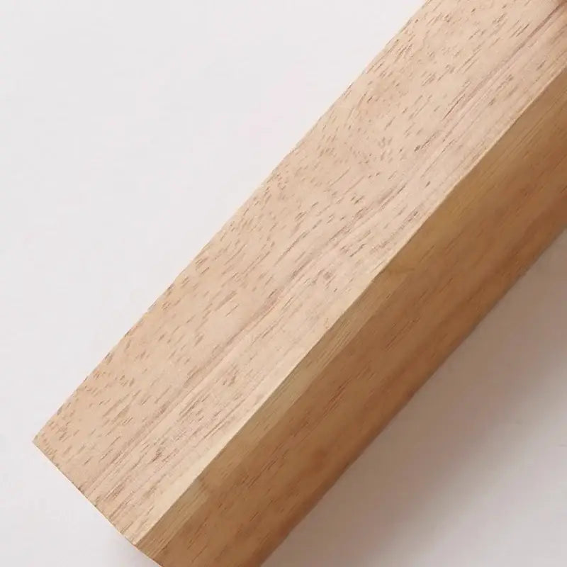 Minimalist wood and beige canopy led wall light with light-colored wooden beam and smooth natural grain finish