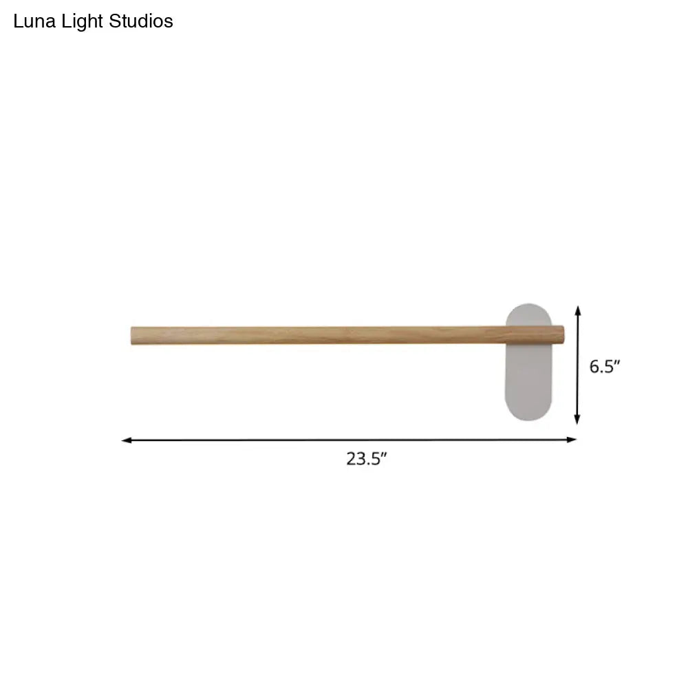 DecorBites™ DecorBites™ Minimalist Wood Vanity Light - LED Beige Wall Sconce for Bathroom (16"/19.5"/23.5")