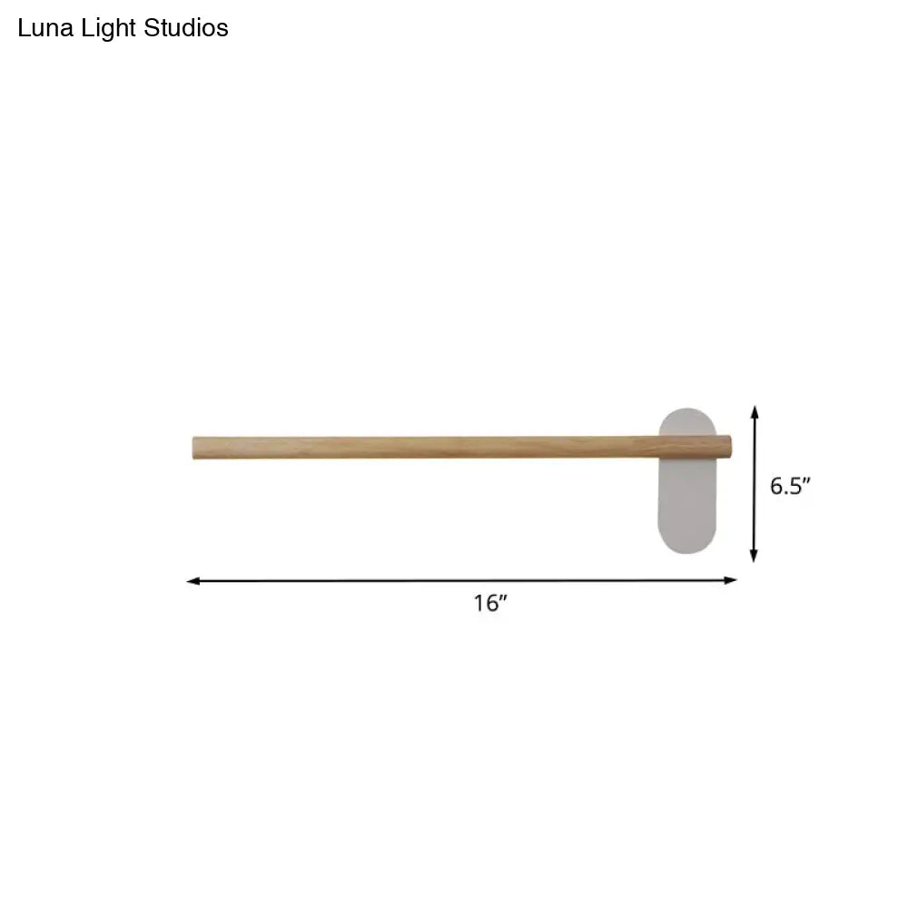 DecorBites™ DecorBites™ Minimalist Wood Vanity Light - LED Beige Wall Sconce for Bathroom (16"/19.5"/23.5")