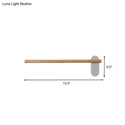 DecorBites™ DecorBites™ Minimalist Wood Vanity Light - LED Beige Wall Sconce for Bathroom (16"/19.5"/23.5")