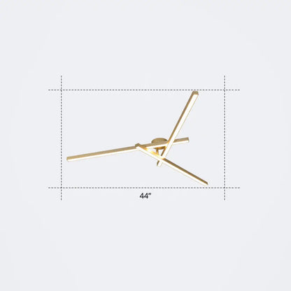 DecorBites™ DecorBites™ Minimalistic Acrylic LED Ceiling Mount Lamp for Living Room: Radial Flush Light Fixture