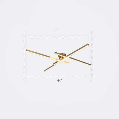 DecorBites™ DecorBites™ Minimalistic Acrylic LED Ceiling Mount Lamp for Living Room: Radial Flush Light Fixture